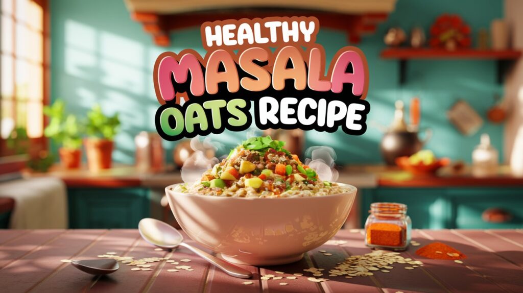 Healthy Masala Oats Recipe