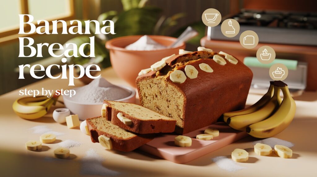 Banana Bread Recipe step by step